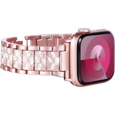 Kompatibel med Apple Watch Remme 49mm 45mm 44mm 42mm, Kvinders Bling Diamant Rhinestone Rem til Apple Watch SE (GEN 1 2 3) iWatch Rem Ultra 2/1 Se 