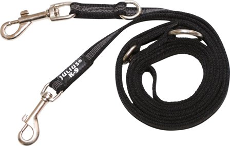Julius-K9 Super Grip Leash With Handle 20mm /2,2 m Koppel & Spårlinor Black 20 mm/2,2 m