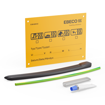 Ebeco 8960419 An- och avslutningssats för F10, silikon, Värme