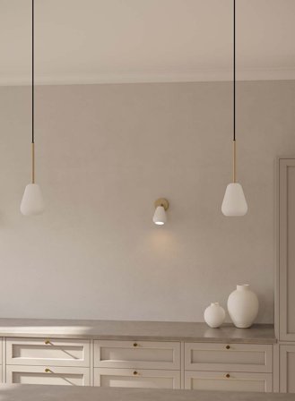 Anoli spot taklampe - nordic gold/hvit