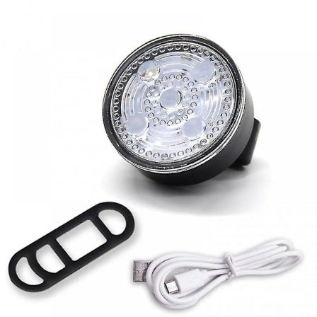 Wekity Pyöräilykypärän Valo Istuinputken Takavalo Usb Ladattava Pyörän Satulalaukku Led-Lamppu Pyöräilykypärä Reppu Pehmuste Laukku Takavalovalkoinen