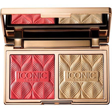 ICONIC LONDON Silk Glow Duo, Blush & Highlighter Coral Glow, Makeup, Ansigt, Highlighter