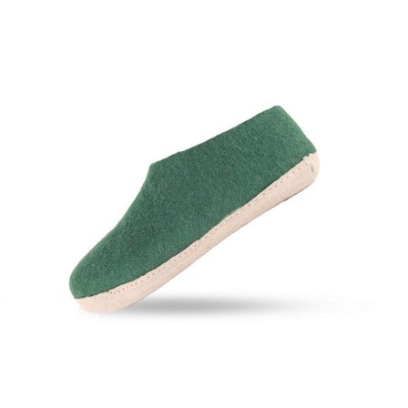 Uldhjemmesko (100% ren uld) m/sål i skind - Dansk Design fra SHUS