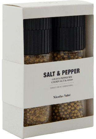 Nicolas Vahé Gift box Golden pepper mix & salt seeds Skafferi torrvaror Unisex Guld 86 g