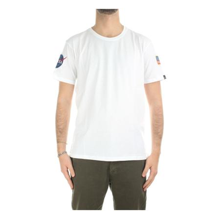 Alpha Industries Short sleeve t-shirt 09 , Wit , Heren , Maat: S