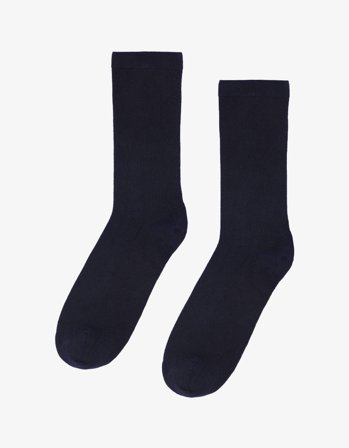 Women Classic Organic Sock - Navy Blue - One Size