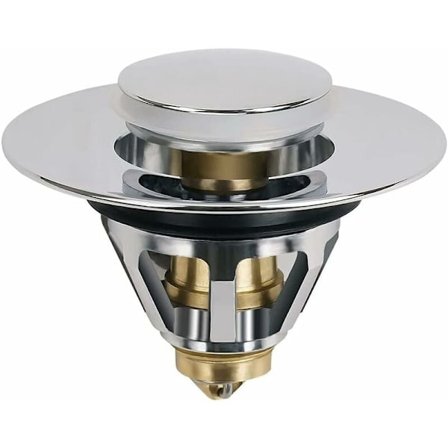 Universell rostfri kula push-typ handfattspop-up-avlopp