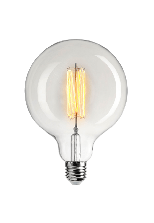 Unison EDISON LED glob klar Belysning Transparant 125x175mm