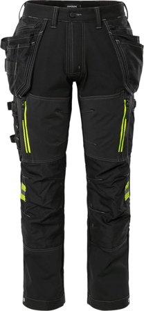 Arbetsbyxor Fristads Dam Hantverkarbyxa stretch 2569 GSTP, dam, Svart Arbetskläder