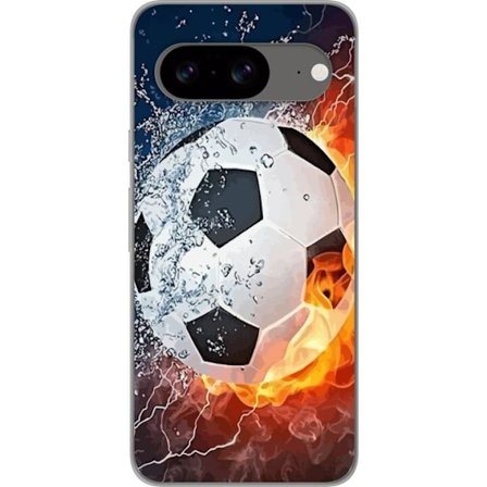 Yhteensopiva Puhelinkuori Google Google Pixel 8 Jalkapallo Tuli