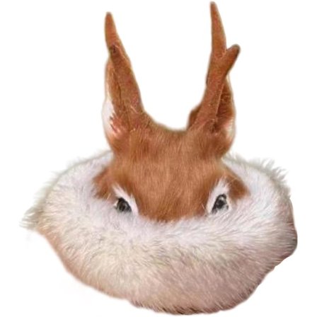 Dyreformet dashborddekorasjon, dekorasjon med gevirhatt, utsøkt 8 x 9 cm ornament.