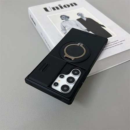 Lyxigt Roterande Dold Metallring Bilhållare Pansarfodral För Samsung S25 S24 Ultra S21 S22 S23 Ultra Plus S20 FE A54 A13 A14 A15