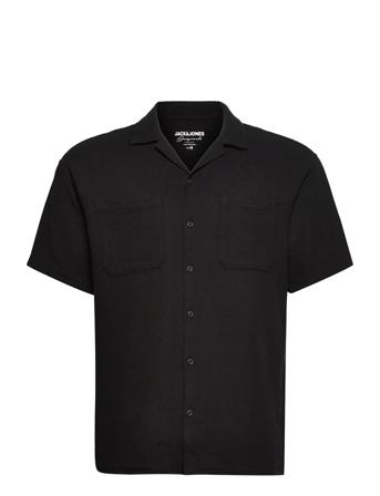 Jorrory Resort Shirt Ss Blk Black Jack & J S