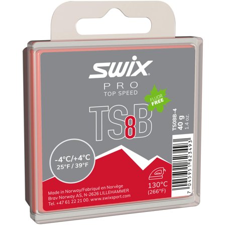 Swix TS8 Black -4°c/+4°c ski wax ONESIZE
