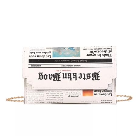 Trend Kuvertväska Kvinnor Ny personlighet Bläckstråletidningsväska Clutchväska Wild Shoulder Messenger Bag Kedja Aftonväska Color 1