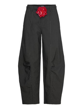 Cargo Pants Bottoms Trousers Wide Leg Black ROTATE Birger Christensen
