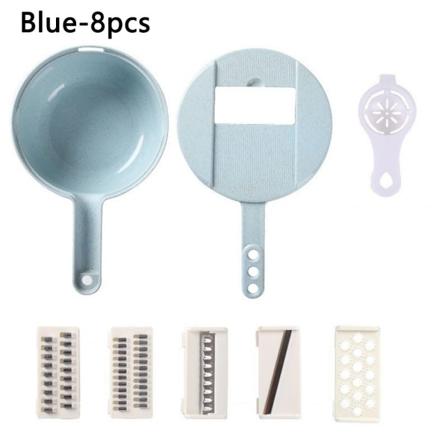 Grønnsakskutter Kjøkken Veghakker BLÅ 8STK 8STK Blue 8Pcs-8Pcs