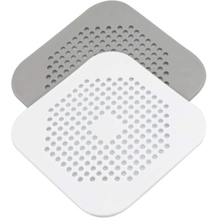 Håropsamler til afløb, 2-pak, afløbsdæksel til brusebad/badekar, silikone