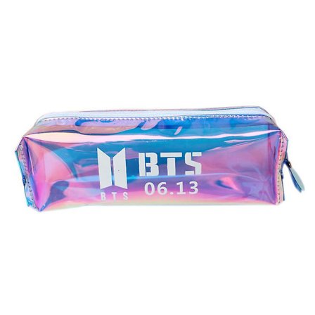 Bts Pencil Case, Large Capacity, Laser Pencil Case