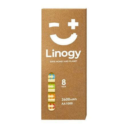 LINOGY AA Li-ion Pro batterisæt - sæt med 8 stk
