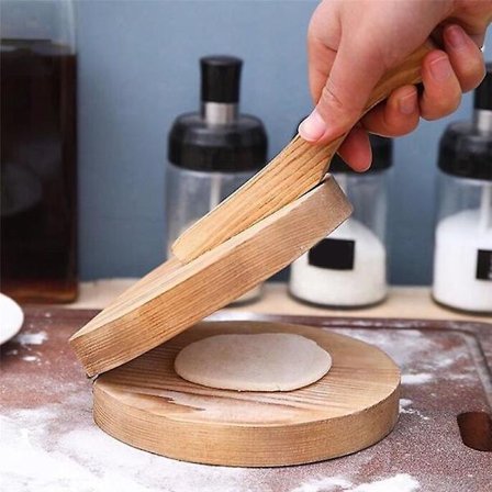 Puinen taikinapuristustyökalu Taikinapuristin kokkarepuristintyökalu kokkareiden tekeminen mold leivontaan