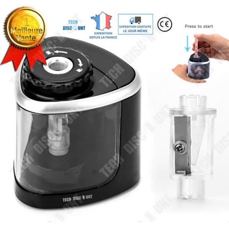 TD elektrisk blyantspidser reservoir til venstrehåndede professionelle børn stort hul billig pige automatisk batteri bærbar