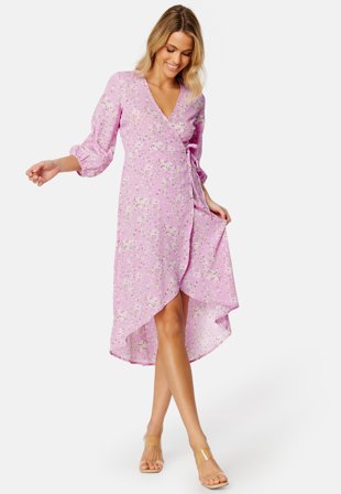 Happy Holly Ria high low dress Pink / Patterned Klær