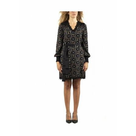Twinset Kjole Sort, Dame