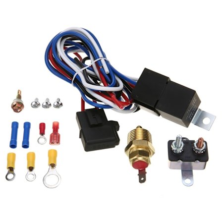 175-185 Graders Bil Elektrisk Kjølevifte Termostat Sensor Bryter Reléer Ledningsnett