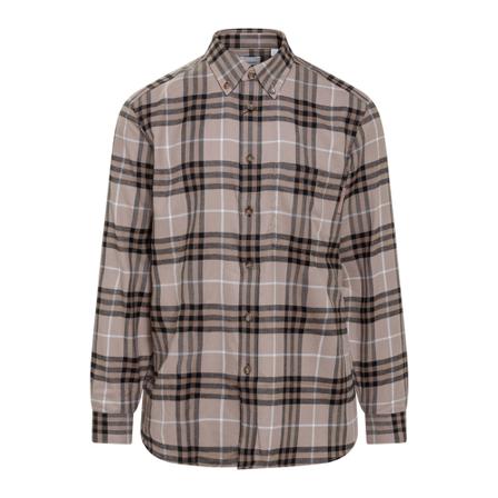 Burberry, Casual Shirts Bruin, Heren, Maat:M