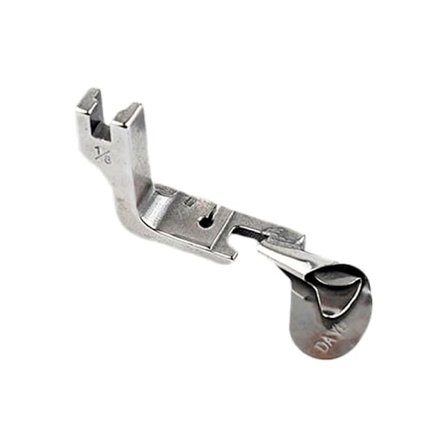 Curved Hemmer Fot Symaskin Platt Bil Böjd Fållfot Scroll Typ Hemmer Fot Syverktyg 1/8 0.3CM