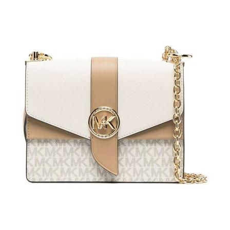 Michael Kors Shoulder Väska beige, Dam Axelremsväskor, Dam, Storlek: ONE SIZE