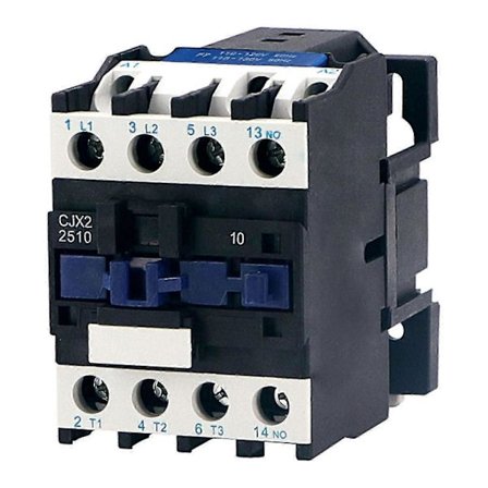 Cjx2-2510 3-faset 3-polet 24-380v 50/60hz Din-skinne monteret relæ AC-kontaktor Qinhai GuanGuan