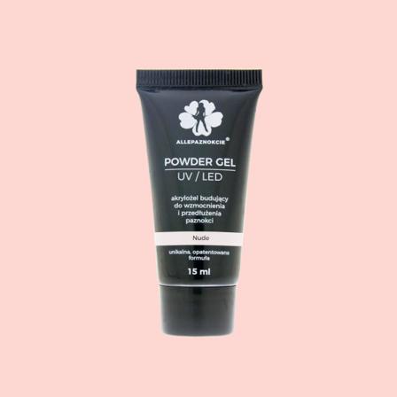 Akrylgel - Powder Gel - Nude 15 Ml - Allepaznokcie Ljusrosa