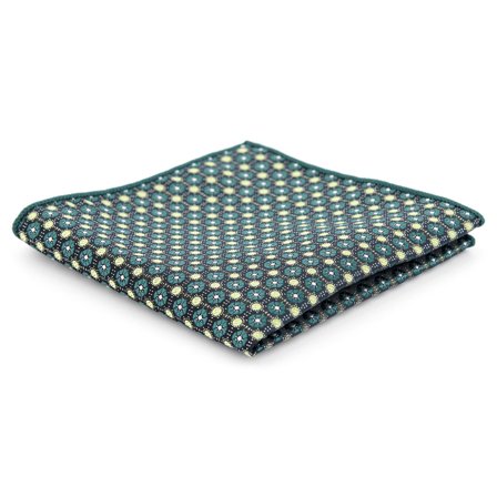 Pochette de costume motif vert pour hommes - Pochettes de costume à motifs