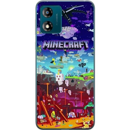 Yhteensopiva Puhelinkuori Motorola Motorola Moto E13 MineCraft
