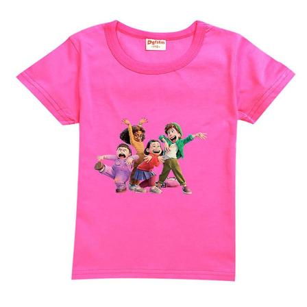 5-10 vuotta Turning Red Kids lyhythihainen T-paita Topit Lahja Rose Red 9-10Years