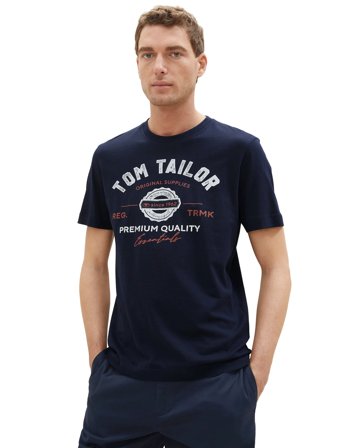 Tom Tailor Logo Tee - Navy - S