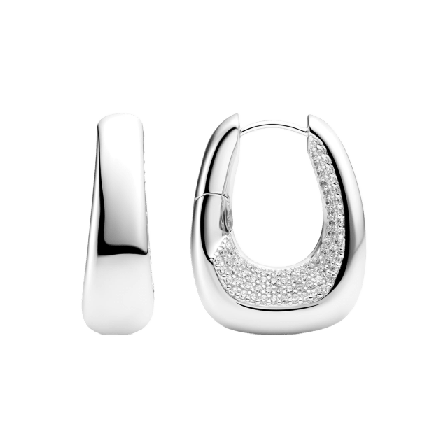 Sif Jakobs Jewellery Örhängen Borsa Dam Silver LARGE