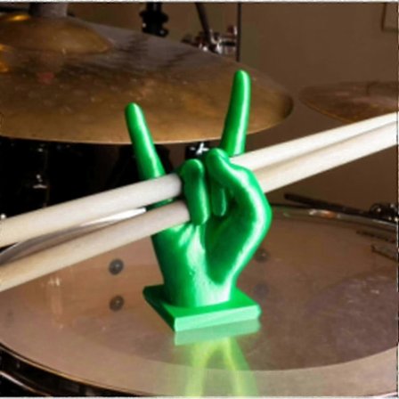 Trommestik Displaystativ Kreative Gaver Trommeslager, Sjov Trommestikholder Trommestikholder Organizer Sæt Gaver Til Musikalske Venner Grøn