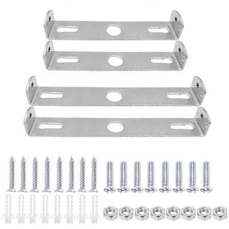 4x Loftplade 2x 90mm 2x 100mm med 4 pakker skruer Lampebeslag Monteringsbeslag til loftlamper Monteringsbeslagdele til pendellamper