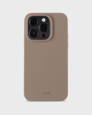 HOLDIT Silicone Case iPhone Mocha Brown 14 Pro, Tøj & Bolig, Elektronik, Telefon & Mobiltilbehør