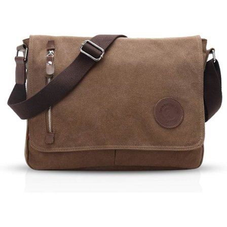 Vintage Axelväska Unisex Axelväska Canvas Messenger Bag Bri