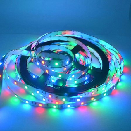 5M LED Strip Ljus Ej Vattentät DC 12V Vit Varmvit Blå Röd Grön Ribbon Tape Starkare 2835 Strip Hem Dekorativt Ljus (FMY)