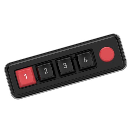 Mini 4-näppäimen mekaaninen pelinäppäimistö ohjelmoitava Hot Swap -suunnittelu