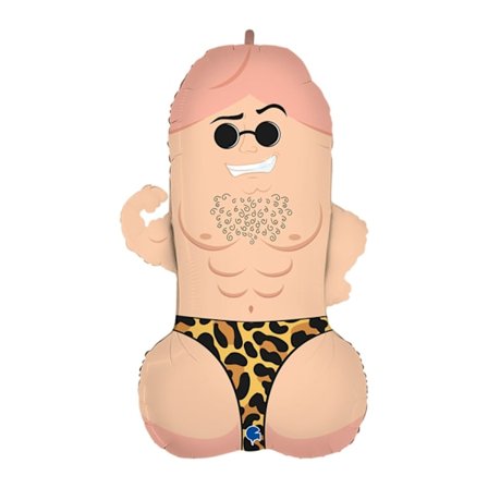 Folieballong "Mr D" Penis 91cm