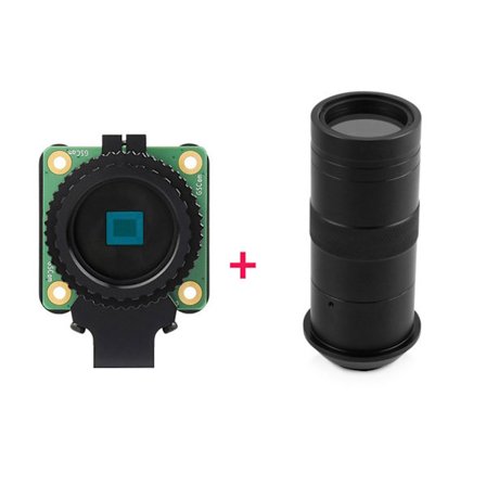 Höghastighets 1.6MP Kameramodul Stödjer C/CS-Mount Objektiv för Raspberry Pi RPI Global Shutter Kameramodul