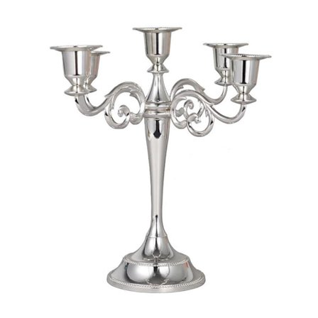 Vintage Metall Ljusstake 3/5 Huvuden Ljusmiddag Ljusstakar