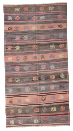 Koberec Orientální Kelim Vintage Turecko 158X303 Běhoun Šedá/Hnědá (Vlna, Turecko)