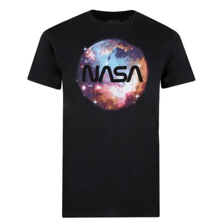 Nasa Galaxy T-shirt För Män L Svart/blå/orange